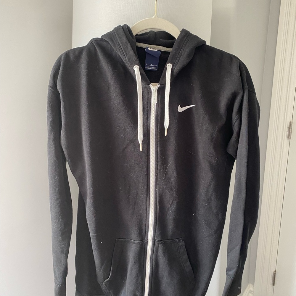 Nike Black and Gray Hoodie